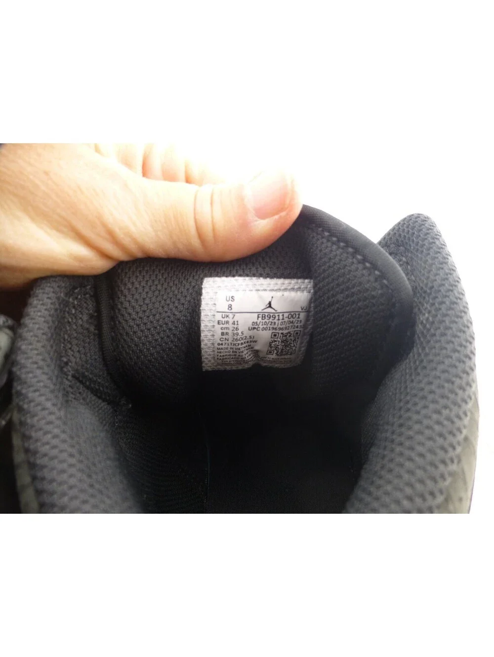 Nike Air Jordan 1 Mid Black White Black Men's Sneakers US 8 FB9911-0 - M14